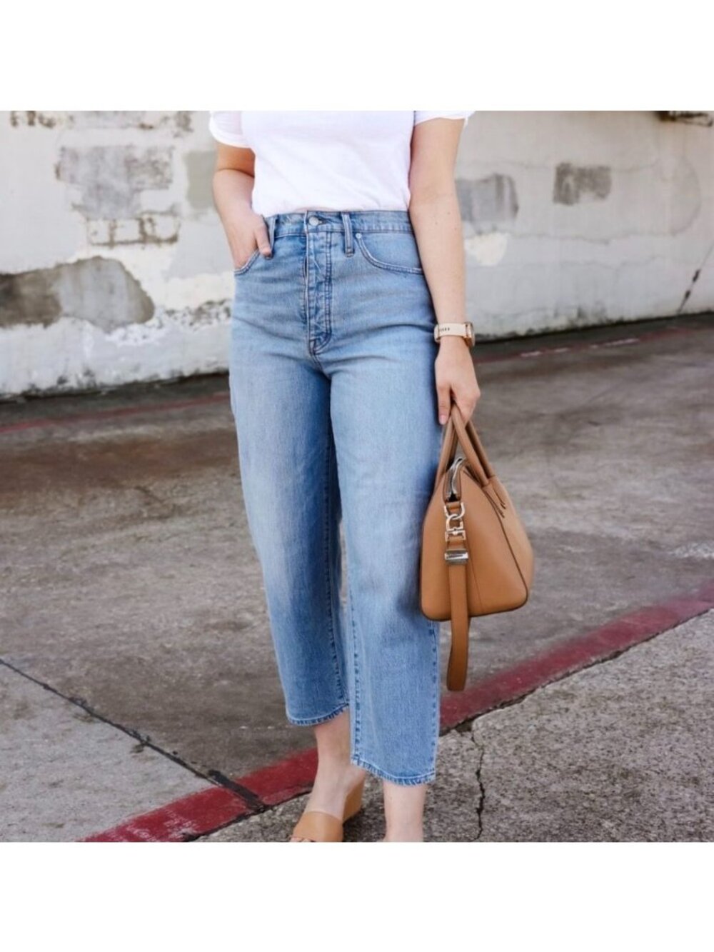 Madewell Balloon Jeans 27 Petite 80s Cotton Blue Classic Retro EUC Denim Trend